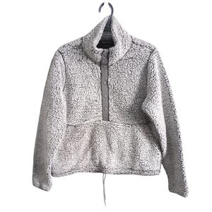 Prana Polar Escape Snap Up Fleece Grey Mix Size Large